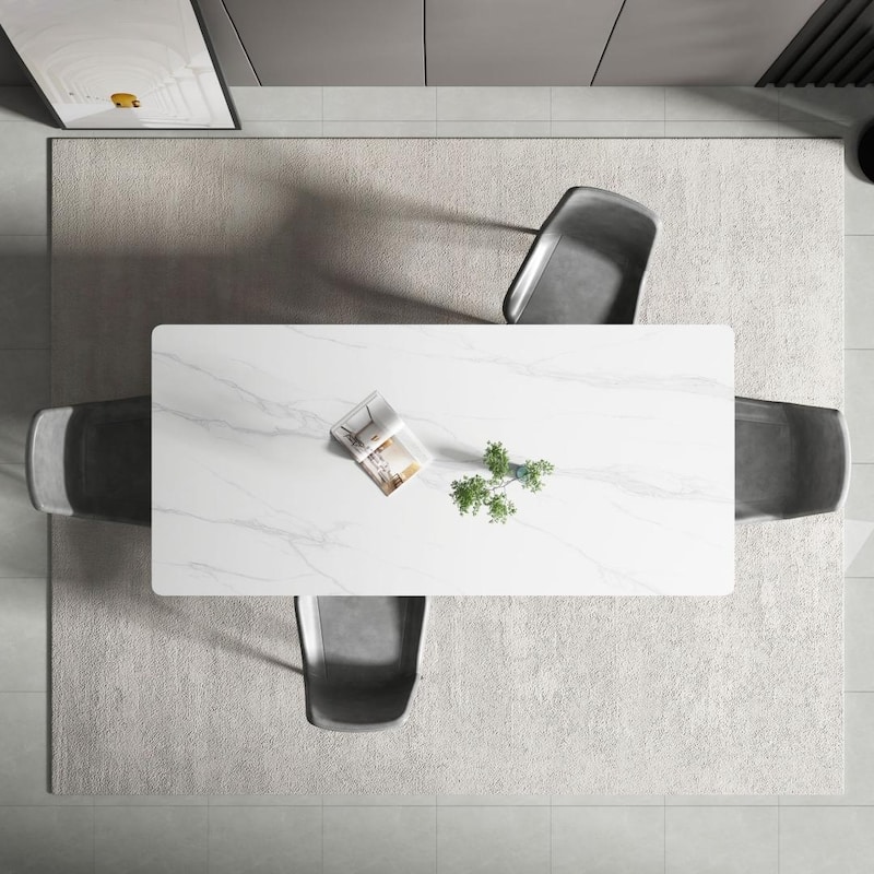 70.8'' Rectangle Dining Table with Stone Top