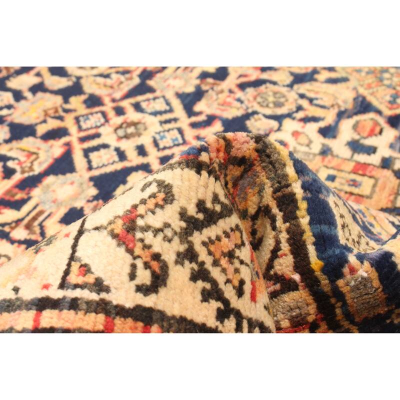 ECARPETGALLERY Hand-knotted Anadol Dark Navy Wool Rug - 3'6 x 7'0