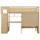 preview thumbnail 6 of 13, Home Kids Twin over Twin Staircase Loft Bed with Built-in Desk and Storage Cabinets