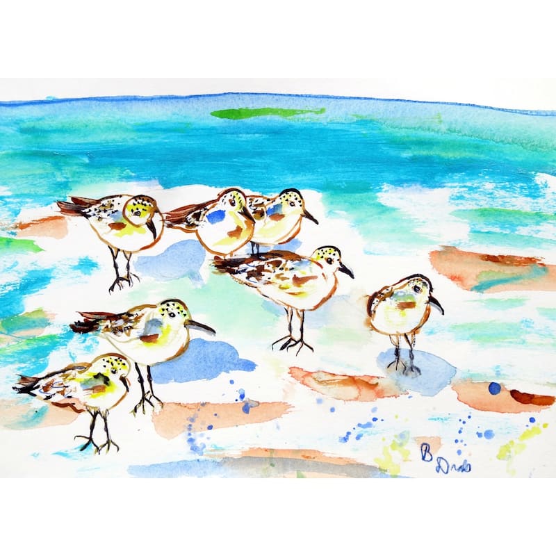 Seven Sanderlings Door Mat 18"x26" - 18x26
