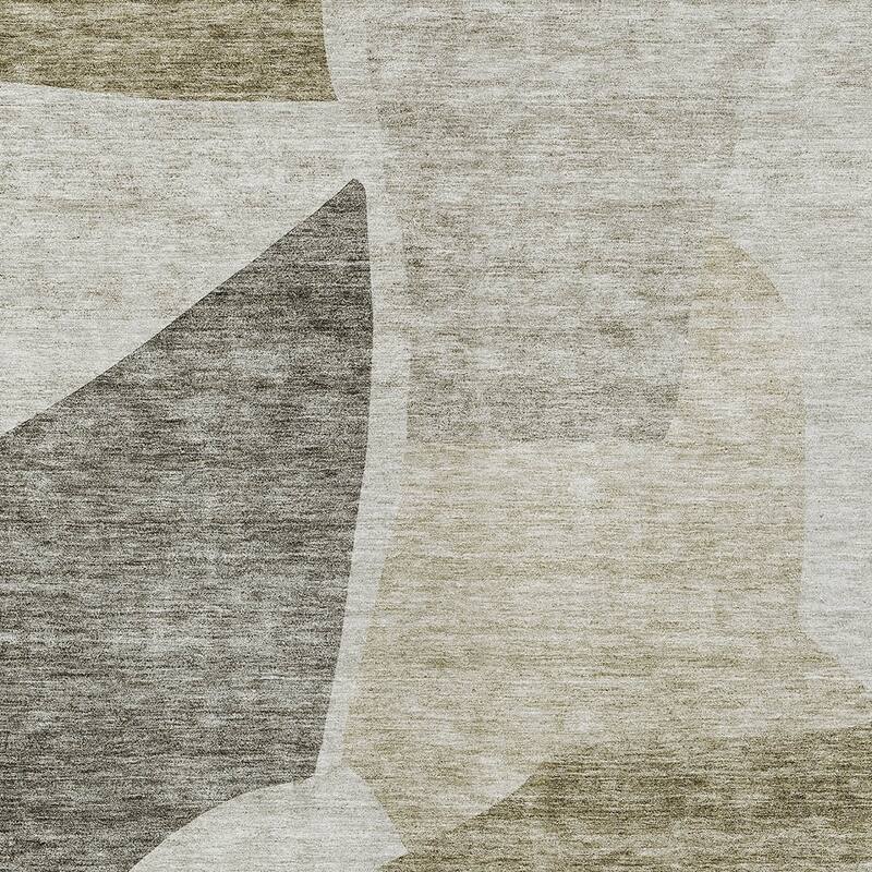 HomeRoots Abstract Transitional Rectangle Outdoor Rug