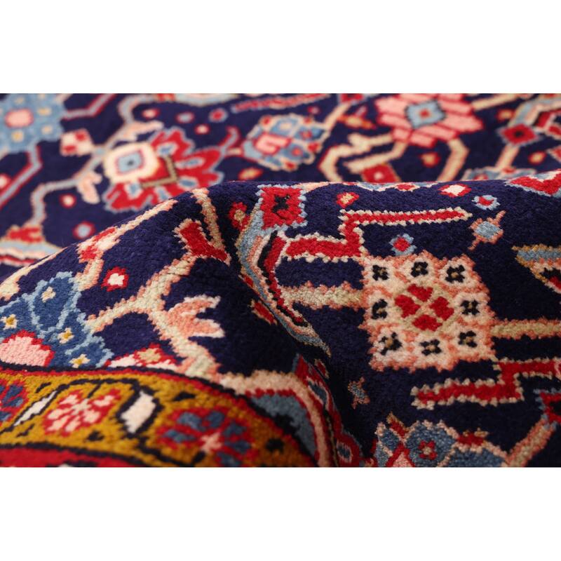 ECARPETGALLERY Hand-knotted Andelz Dark Navy Wool Rug - 3'5 x 10'8