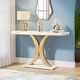 preview thumbnail 3 of 15, 40 Inches Narrow Industrial Console Sofa Table for Entryway