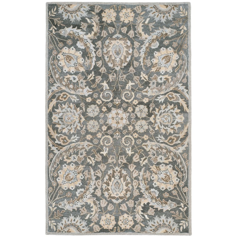 SAFAVIEH Handmade Bella Faith Modern Floral Wool Rug