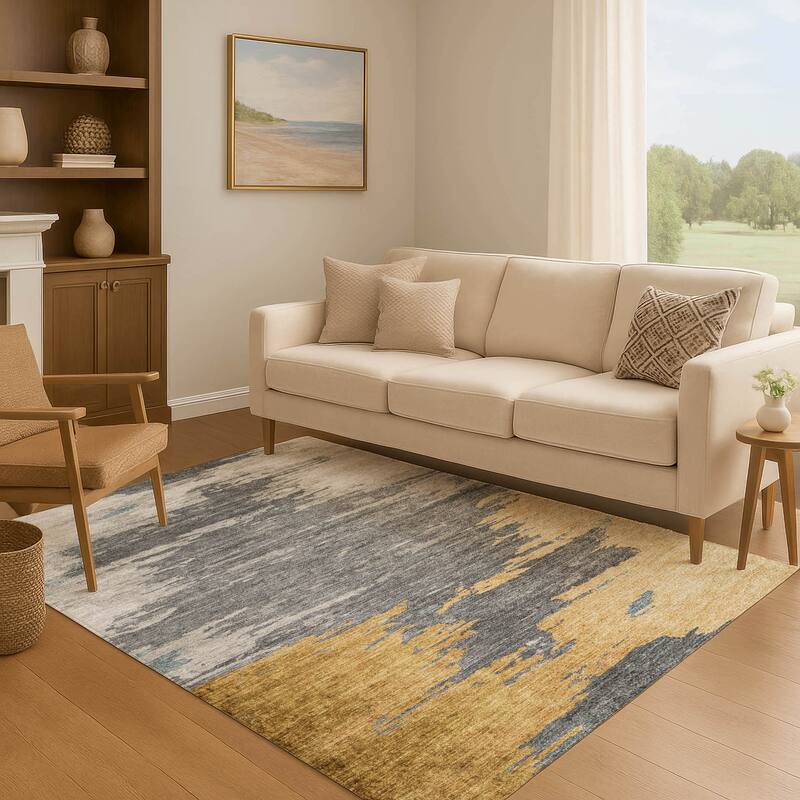 Premium Washable Super Soft Abstract Glam Mayfield Rug