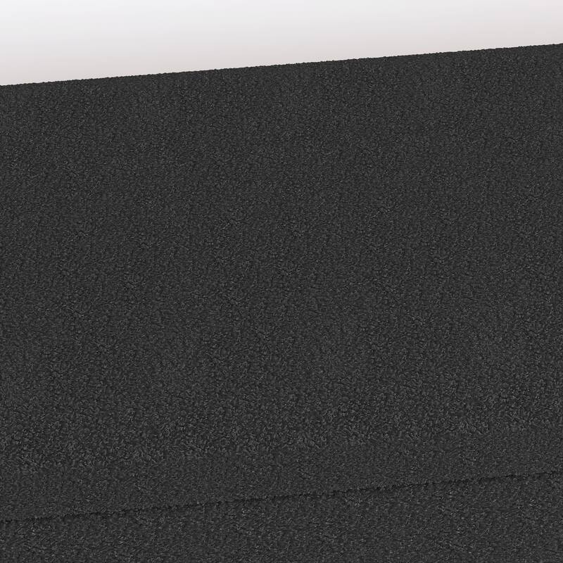 Black 16.75" Upholstered Stool with Storage