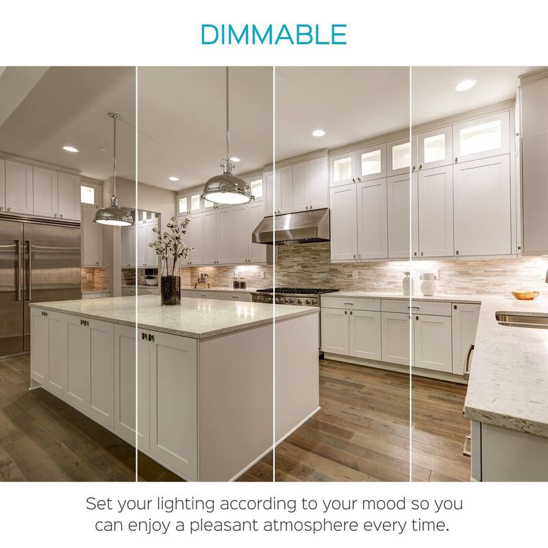 Luxrite BR30 LED Flood Light Bulb Dimmable 650 Lumens 9W=65W E26 Base Energy Star UL Listed Damp Rated 4-Pack