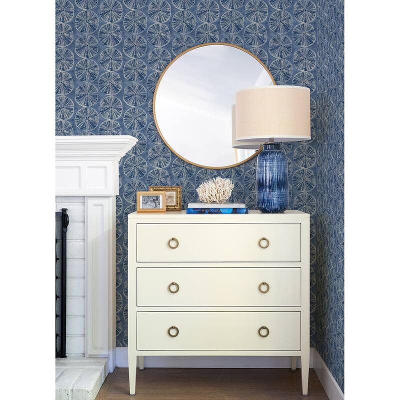 Chesapeake Sea Biscuit Blue Sand Dollar Wallpaper