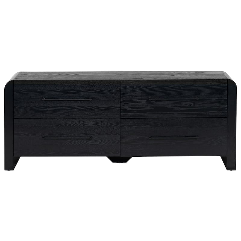SAFAVIEH Couture Katrina Wood 4 Drawer Dresser - Black/Black