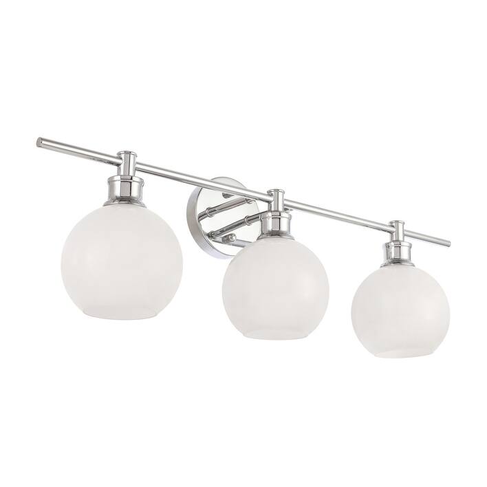 Camille 3-Light Frosted Glass Wall Sconce