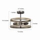preview thumbnail 8 of 18, Modern Farmhouse 2-Light Drum Semi-Flush Mount Ceiling Light for Hallway and Foyer