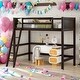 preview thumbnail 27 of 37, Solid Wood Twin Size Loft Bed with Ladder, White, Modern and Elegant Design Loft Bed for Kids and Teens Espresso