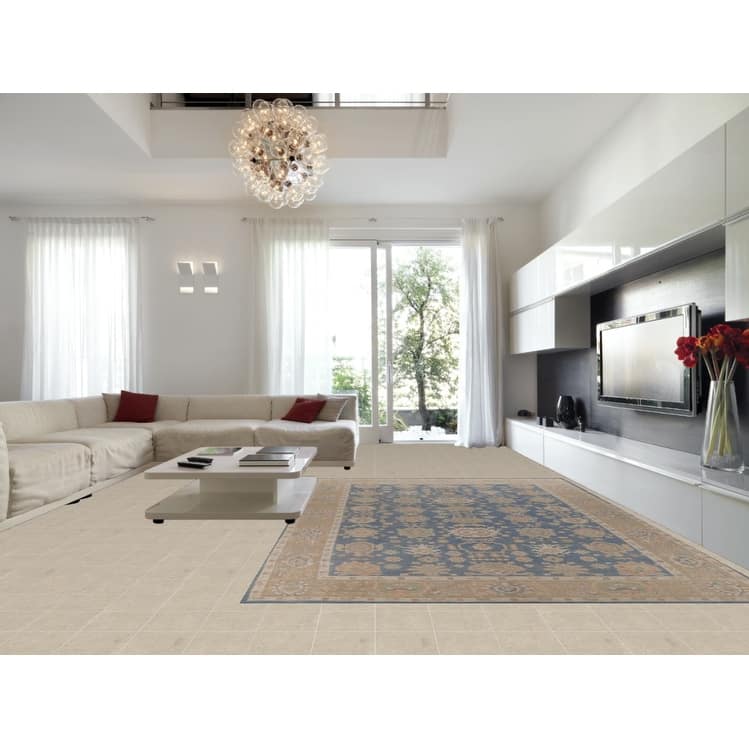 Hand Knotted Oriental 100% Wool Carpet Transitional All-Over Navy Blue & Blues Oushak Area Rug - 14' 8'' X 9' 8''