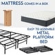 preview thumbnail 5 of 5, Onetan Mattress and Platform Bed Set, 9-Inch Medium Tight Top Hybrid Mattress and 14" Metal Platform Bed