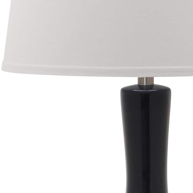 SAFAVIEH Lighting Danelle 32-inch Navy Gourd Lamp (Set of 2) - 17"x17"x32" - 17Wx17Dx32H