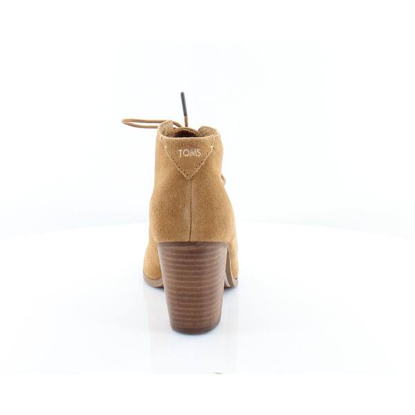 Shop Toms Lunata Lace Up Women S Boots Wheat Free Shipping Today