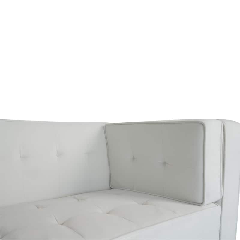3-Seater Velvet Sofa, Ivory White