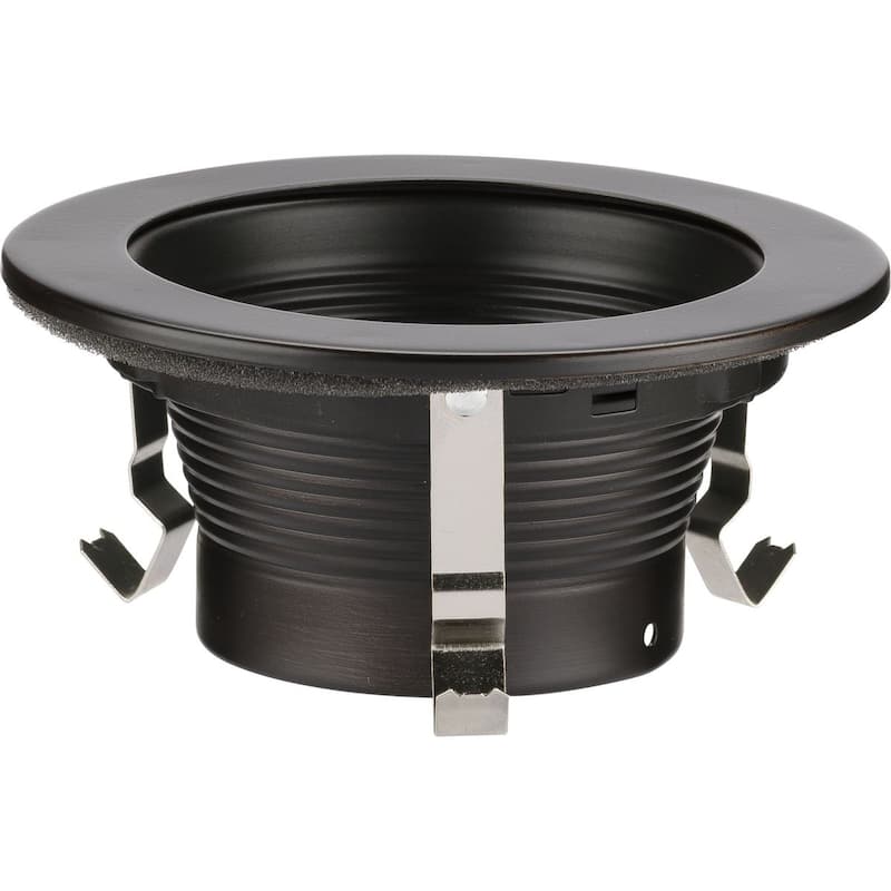 4 in. Antique Bronze Recessed Step Baffle Trim for 4 in. Housing - Medium