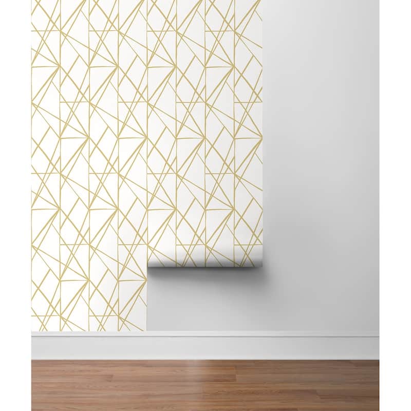 NextWall Quartz Geo Peel and Stick Wallpaper