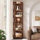 preview thumbnail 3 of 19, 6-Tier Corner Shelf, Rustic Tall Corner Bookshelf for Living Room, Bedroom, Office