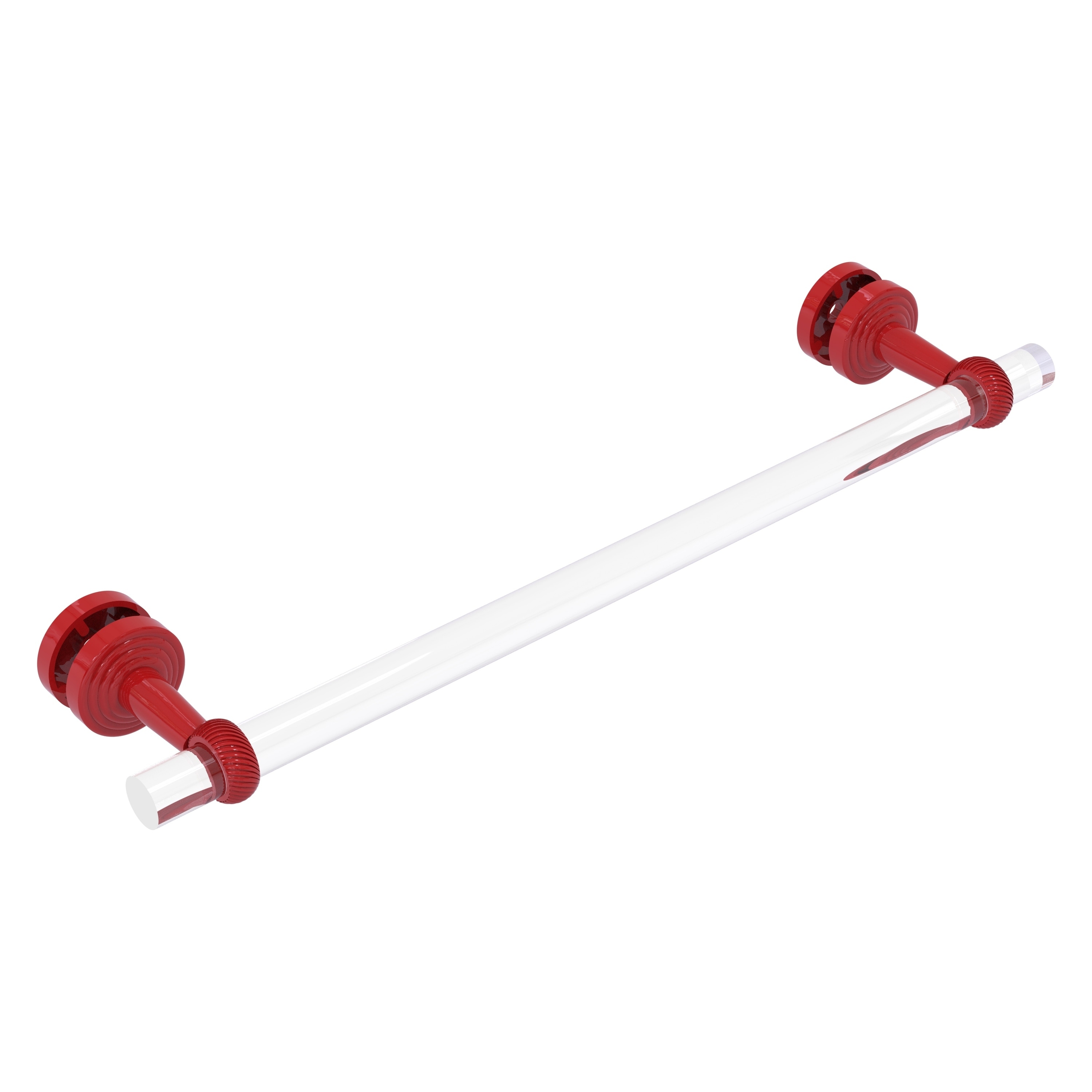 Allied Brass Pacific Beach Collection 18 Inch Shower Door Towel Bar with Twisted Accents