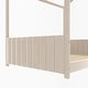 preview thumbnail 10 of 9, Velvet Wood Kids Bed Twin Size House Bed with Roof