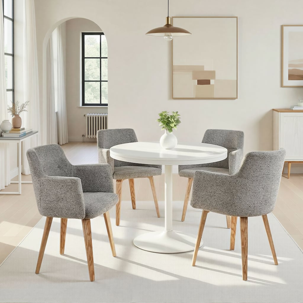 Carbon Loft Goddard Industrial Round Dining Table