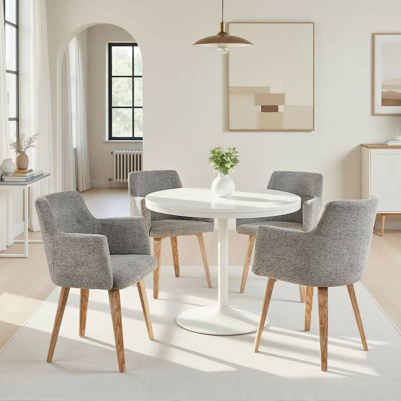 Carson Carrington Duved Dining Chair with Bent Wood Legs (Set of 2)