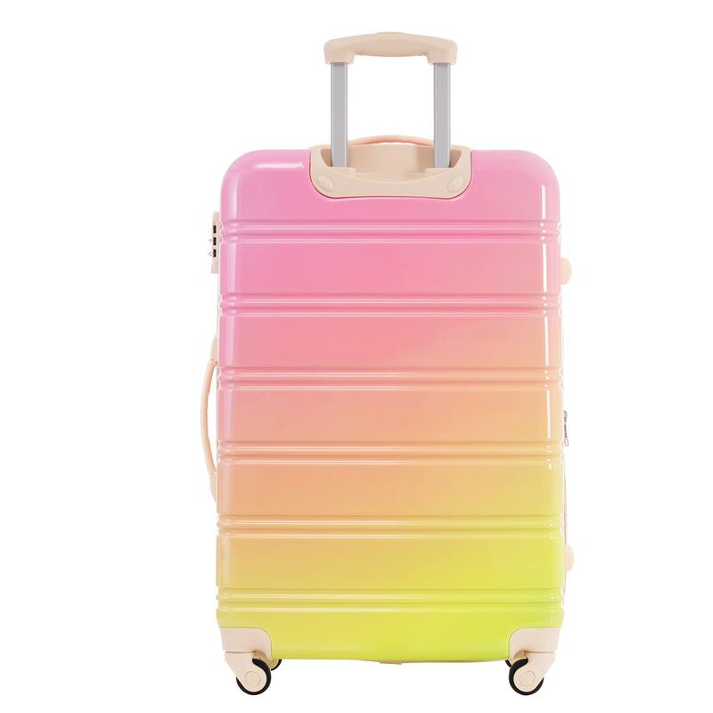 Hardshell Luggage Sets 3 Piece Gradient Color Expandable Suitcase with Spinner Wheels and TSA Lock Lightweight 20" 24" 28"
