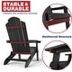 preview thumbnail 49 of 50, WINSOON All Weather HIPS Outdoor Folding Adirondack Chairs Outdoor Chairs Set of 4