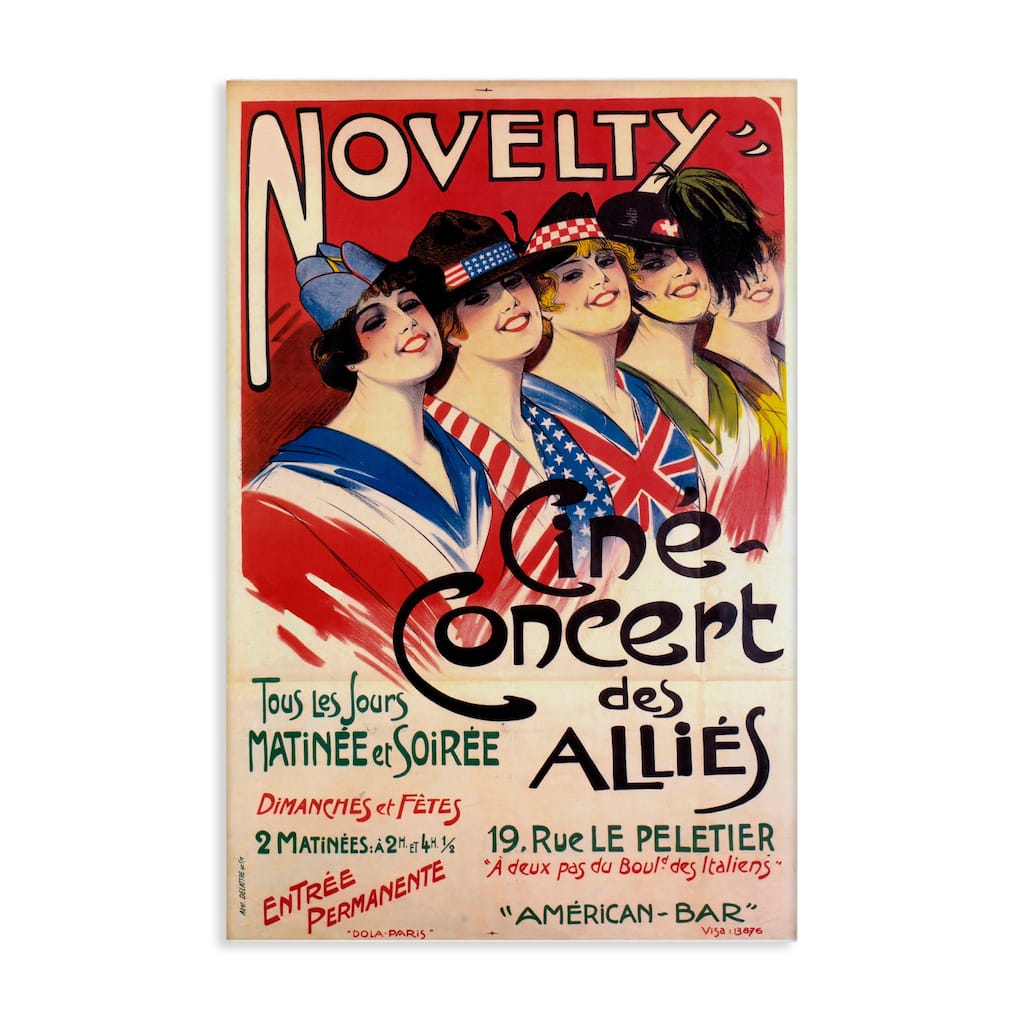 Stupell Vintage Novelty Concert Canvas Wall Art Design By Marcus Jules