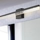 preview thumbnail 37 of 62, JONATHAN Y Baxter 22" 1-Light Modern Contemporary 360-Degree Rotatable Iron/Seeded Acrylic Integrated LED Vanity Light