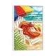 preview thumbnail 7 of 7, iCanvas "Beach Friends - Lobster" by Shari Warren Framed White - 26x18