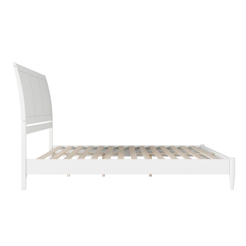 Valencia Solid Wood Low Profile Sleigh Platform Bed