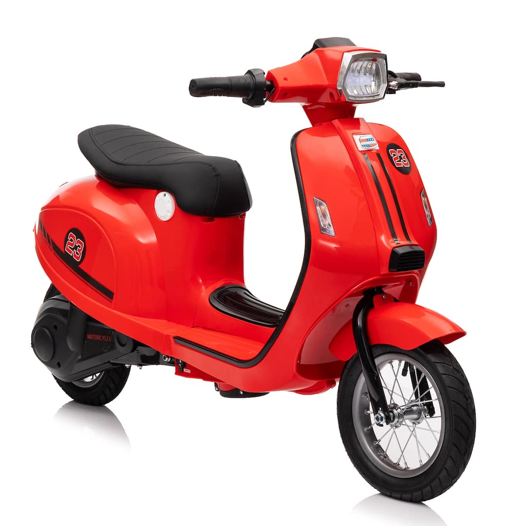 24V Kids Electric Motorcycle Red Ride On Electric Dirt Bike