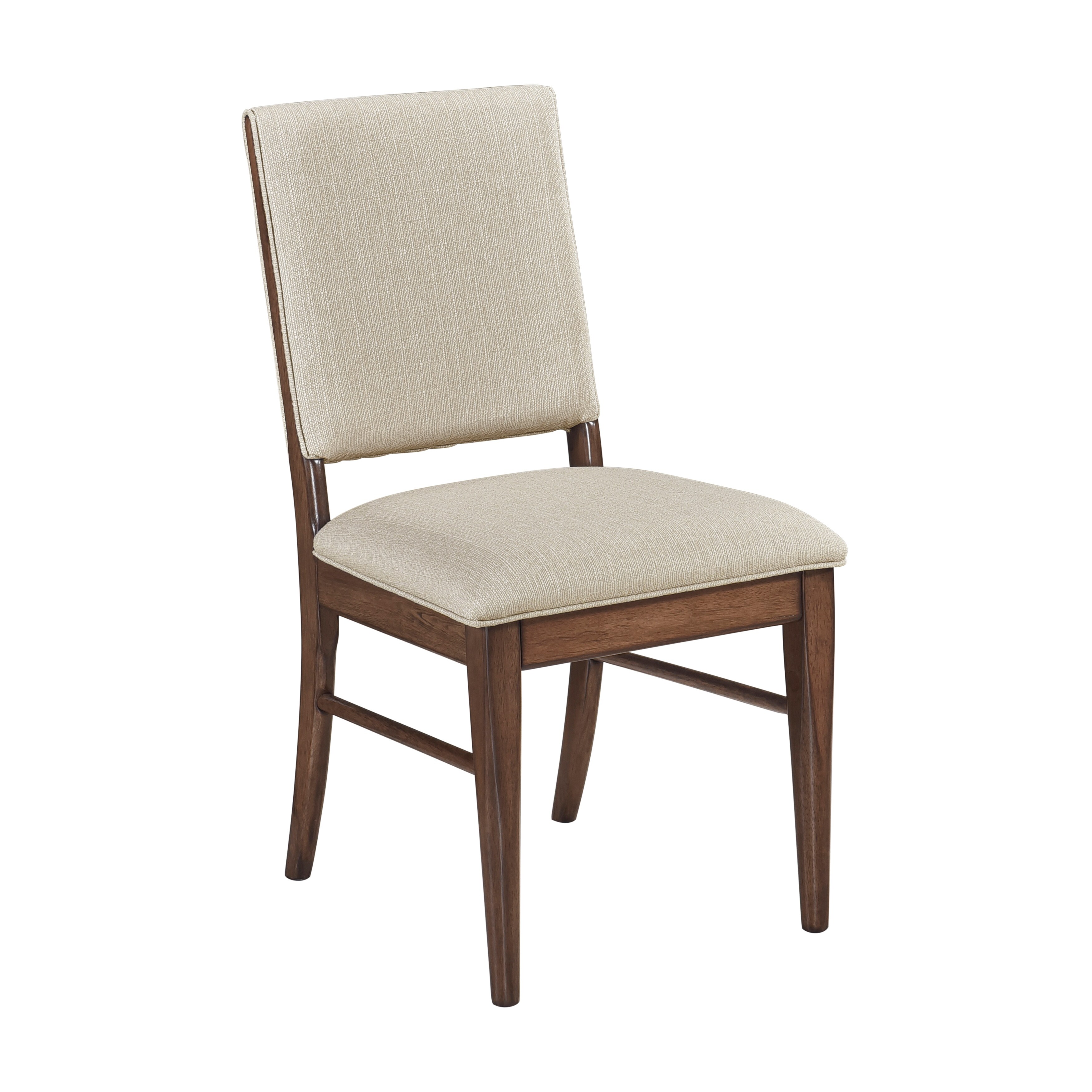 Fremont & Park Guston Walnut Textured Fabric Dining Chair, 2-Piece