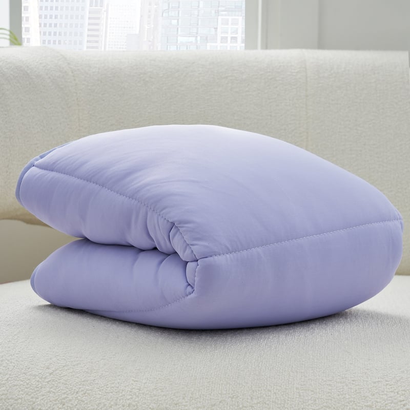 As Cool As The Other Side of The Pillow - Dog's First Coma Inducer Comforter - Purple Heather - 20" x 30"