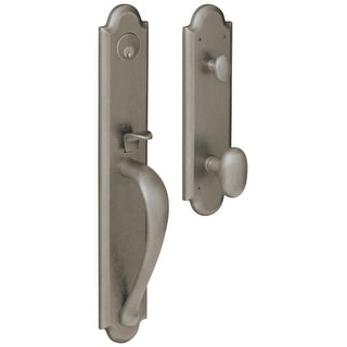 Baldwin Boulder Full Escutcheon Single Cylinder Handleset with Oval