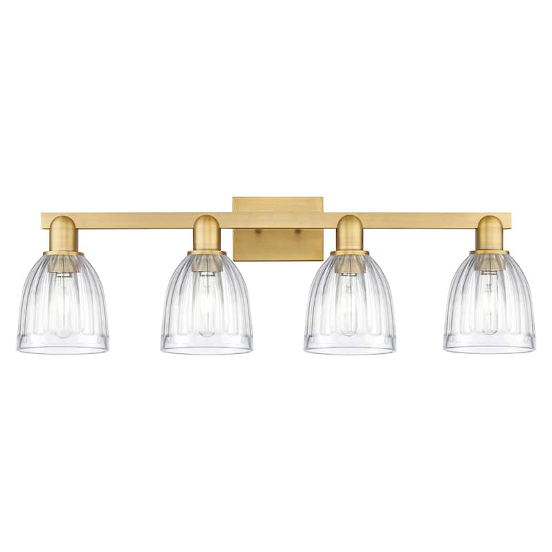 Innovations Lighting Endless Possibilities Arcadia - Brookfield - 4 Light 33" Bath Vanity Light - Brushed Brass