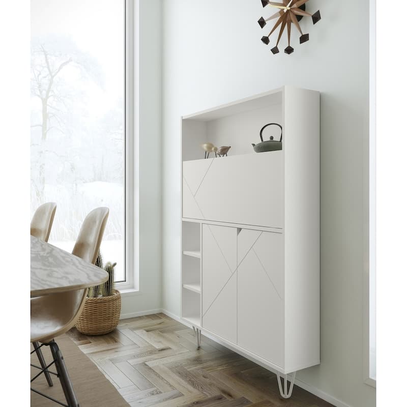 Nexera Slim Secretary Desk