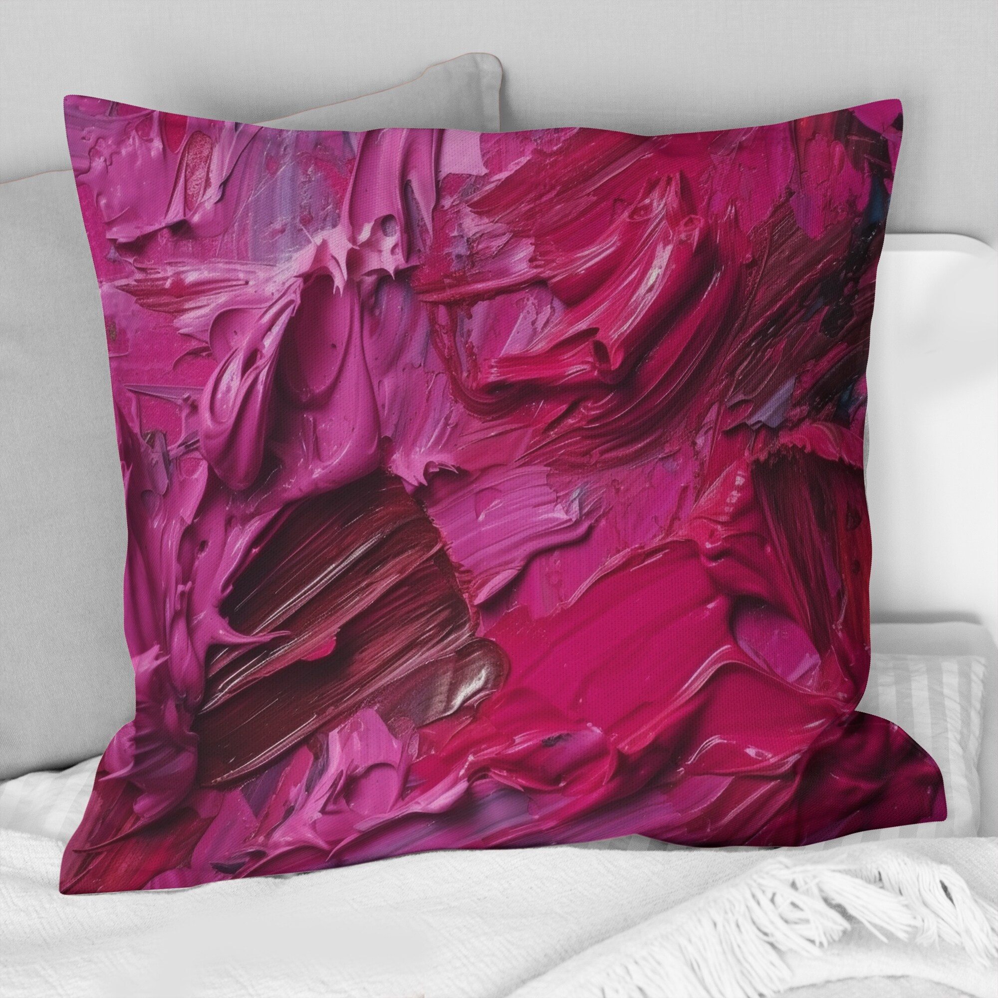 Designart Viva Magenta Bliss Wildness IV Abstract Painting