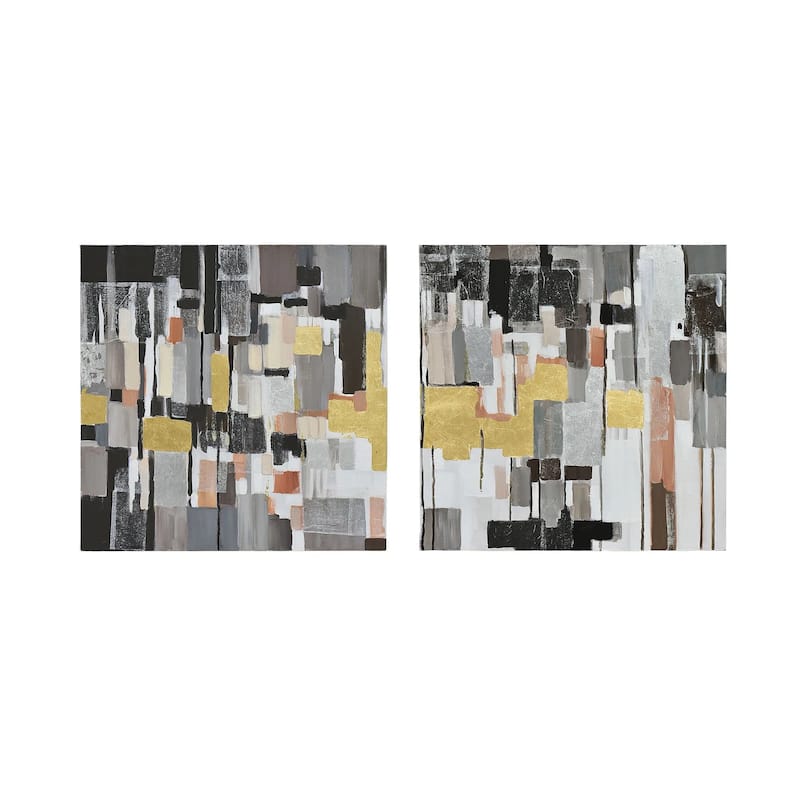 Leaf of Faith Diptych 3D Paint on Canvas Wall Art