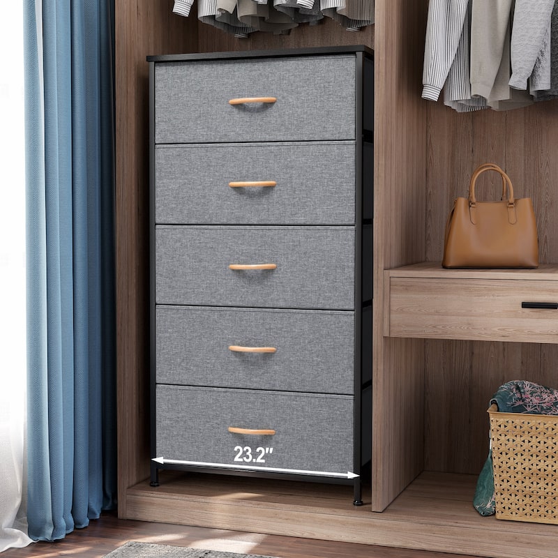 5 Drawers Vertical Dresser Storage Tower Organizer Unit for Bedroom