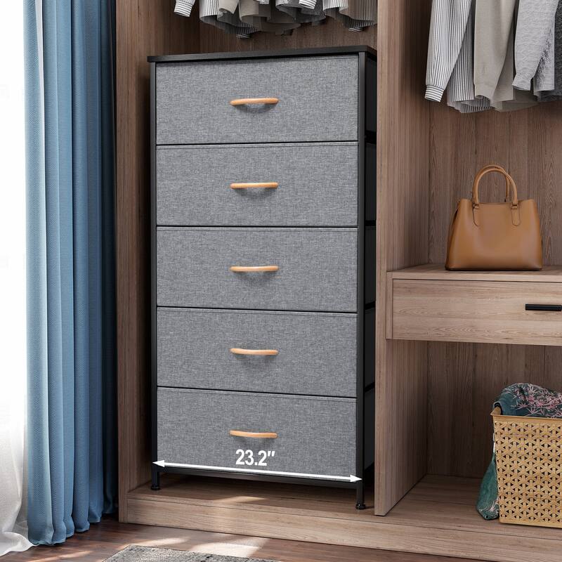 5 Drawers Vertical Dresser Storage Tower Organizer Unit for Bedroom