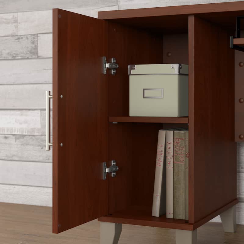 Bush Furniture Somerset 60W L Shaped Desk with Drawers and Storage