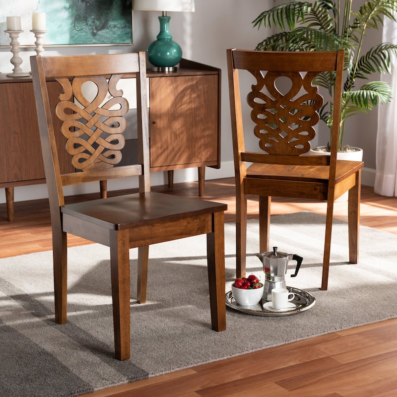 Gervais Modern and Contemporary Transitional 2-Piece Dining Chair Set