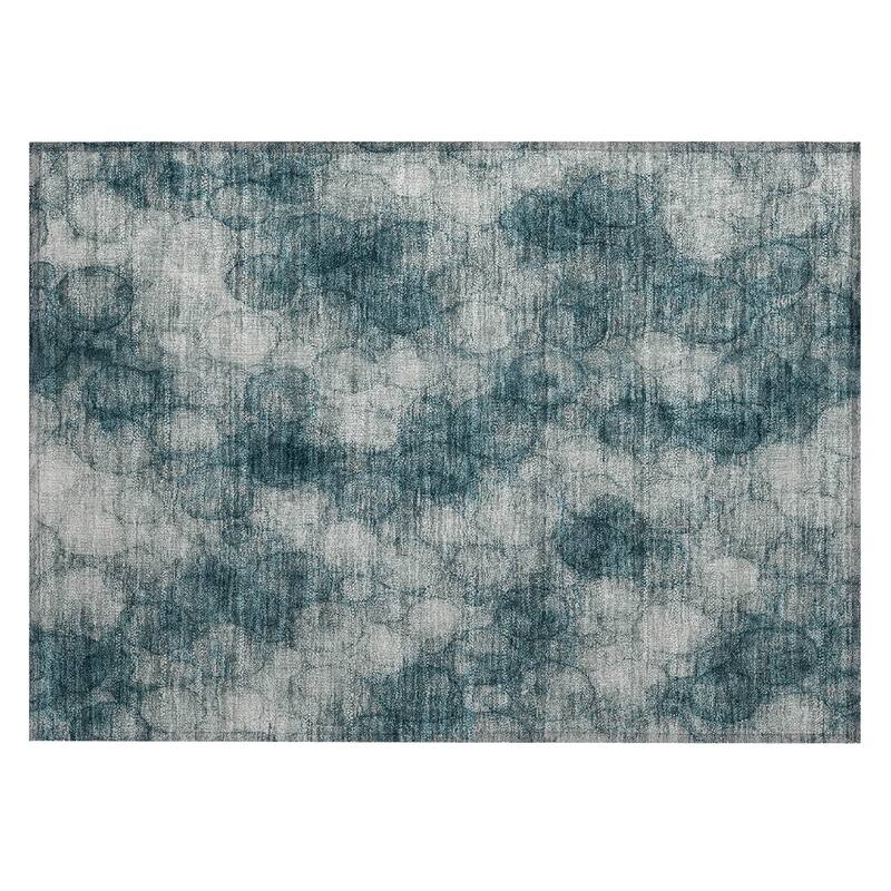 Machine Washable Indoor/ Outdoor Modern Aby Chantille Rug