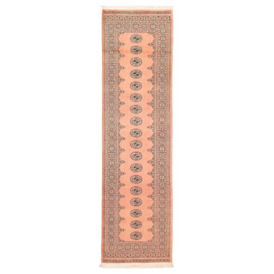 ECARPETGALLERY Hand-knotted Peshawar Bokhara Salmon Wool Rug - 2'8 x 9'7