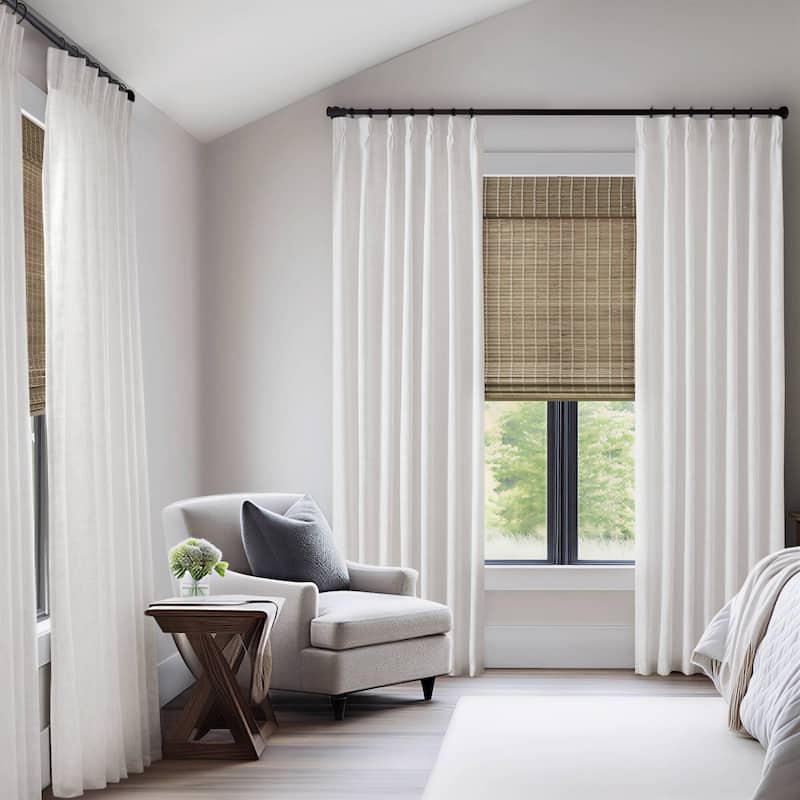 Madison Park Emery 300gsm poly linen with 7 pinch pleat per pc