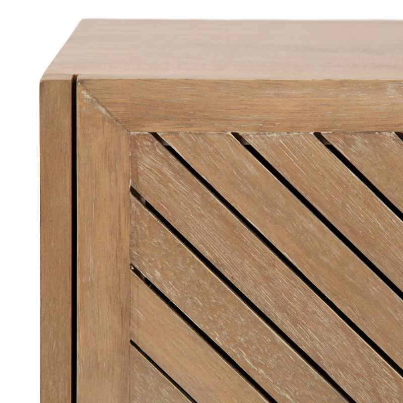 Kate and Laurel Mezzeta Wood Side Table